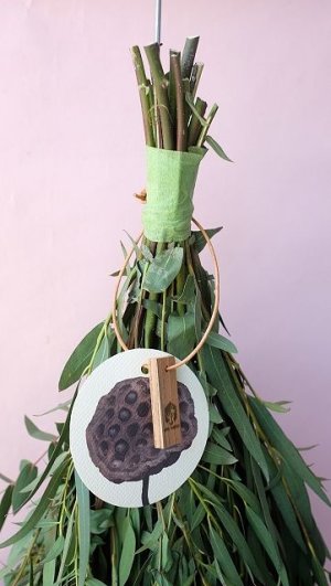 画像2: Dry plants for decor ユーカリパルブラシンプルスワッグ