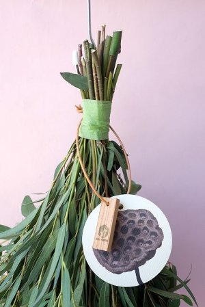 画像2: Dry plants for decor ユーカリパルブラシンプルスワッグ