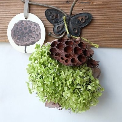 画像1: Dry plants for decor ドライアジサイミニオブジェ（壁掛け可）